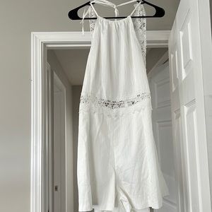 White jumpsuit (shorts)